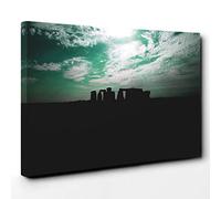 Big Box Art Canvas Print Wall Art Stonehenge Wiltshire (2) | Mounted and Stretched Box Frame Picture | Home Decor for Kitchen, Living, Dining Room, Bedroom, Hallway, Multi-Colour, 30x20 Inch