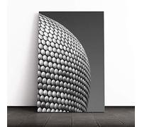 Big Box Art Canvas Print Wall Art The Bullring Birmingham | Mounted and Stretched Box Frame Picture | Home Decor for Kitchen, Living, Dining Room, Bedroom, Hallway, Multi-Colour, 24x16 Inch