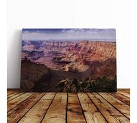 Big Box Art Canvas Print Wall Art The Grand Canyon (10) | Mounted and Stretched Box Frame Picture | Home Decor for Kitchen, Living, Dining Room, Bedroom, Hallway, Multi-Colour, 24x16 Inch