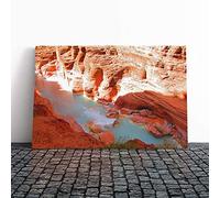 Big Box Art Canvas Print Wall Art The Grand Canyon (2) | Mounted and Stretched Box Frame Picture | Home Decor for Kitchen, Living, Dining Room, Bedroom, Hallway, Multi-Colour, 24x16 Inch
