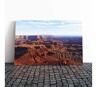 Big Box Art Canvas Print Wall Art The Grand Canyon Mountain Landscape (2) | Mounted & Stretched Framed Picture | Home Decor for Kitchen, Living Room, Bedroom, Hallway, Multi-Colour, 30x20 Inch