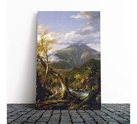 Big Box Art Canvas Print Wall Art Thomas Cole Indian Pass | Mounted and Stretched Box Frame Picture | Home Decor for Kitchen, Living, Dining Room, Bedroom, Hallway, Multi-Colour, 20x14 Inch