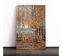 Big Box Art Canvas Print Wall Art Victor Westerholm Birch Trees | Mounted and Stretched Box Frame Picture | Home Decor for Kitchen, Living, Dining Room, Bedroom, Hallway, Multi-Colour, 24x16 Inch