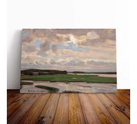 Big Box Art Canvas Print Wall Art Victor Westerholm Landscape 3 | Mounted and Stretched Box Frame Picture | Home Decor for Kitchen, Living, Dining Room, Bedroom, Hallway, Multi-Colour, 20x14 Inch