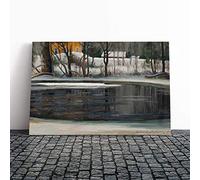 Big Box Art Canvas Print Wall Art Victor Westerholm Winter Landscape | Mounted & Stretched Box Frame Picture | Home Decor for Kitchen, Living Room, Bedroom, Hallway, Multi-Colour, 24x16 Inch