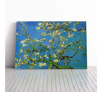 Big Box Art Canvas Print Wall Art Vincent Van Gogh Blossoming Almond Branches (1) | Mounted & Stretched Box Frame Picture | Home Decor for Kitchen, Living Room, Bedroom, Multi-Colour, 30x20 Inch