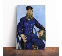 Big Box Art Canvas Print Wall Art Vincent Van Gogh The Postman Joseph Roulin | Mounted & Stretched Box Frame Picture | Home Decor for Kitchen, Living Room, Bedroom, Hallway, Multi-Colour, 20x14 Inch