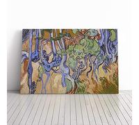 Big Box Art Canvas Print Wall Art Vincent Van Gogh Tree Roots | Mounted and Stretched Box Frame Picture | Home Decor for Kitchen, Living, Dining Room, Bedroom, Hallway, Multi-Colour, 20x14 Inch