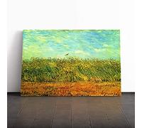 Big Box Art Canvas Print Wall Art Vincent Van Gogh Wheat Field and a Lark | Mounted & Stretched Framed Picture | Home Decor for Kitchen, Living Room, Bedroom, Hallway, Multi-Colour, 30x20 Inch