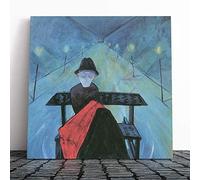 Big Box Art Canvas Print Wall Art Walter Gramatte The Man in The Sleigh | Mounted & Stretched Box Frame Picture | Home Decor for Kitchen, Living Room, Bedroom, Hallway, Muli-Colour, 20x20 Inch