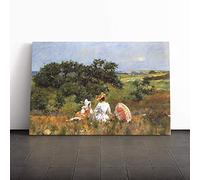 Big Box Art Canvas Print Wall Art William Merritt Chase The Fairytale | Mounted & Stretched Box Frame Picture | Home Decor for Kitchen, Living Room, Bedroom, Hallway, Multi-Colour, 30x20 Inch