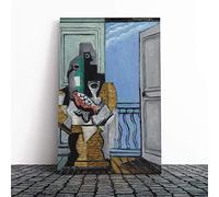 Big Box Art Canvas Print Wall Louis Marcoussis Art 2 | Mounted and Stretched Box Frame Picture | Home Decor for Kitchen, Living, Dining Room, Bedroom, Hallway, Multi-Colour, 20x14 Inch