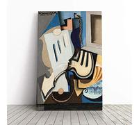 Big Box Art Canvas Print Wall Louis Marcoussis Art | Mounted and Stretched Box Frame Picture | Home Decor for Kitchen, Living, Dining Room, Bedroom, Hallway, Multi-Colour, 24x16 Inch