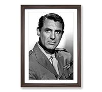 Big Box Art Cary Grant (1) Framed Wall Art Picture Print Ready to Hang, Walnut A2 (62 x 45 cm)
