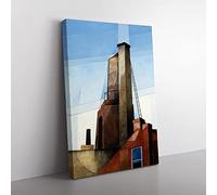 Big Box Art Charles Demuth Buildings Canvas Wall Art Print Ready to Hang Picture, 76 x 50 cm (30 x 20 Inch), Multi-Coloured