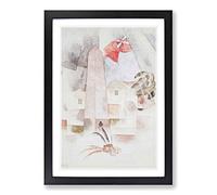 Big Box Art Charles Demuth Monument Bermuda Framed Wall Art Picture Print Ready to Hang, Oak A2 (62 x 45 cm)