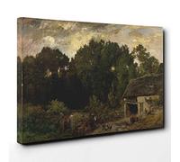 Big Box Art Charles-Francois Daubigny Landscape (4) Canvas Wall Art Print Ready to Hang Picture, 30 x 20 Inch (76 x 50 cm), Multi-Coloured