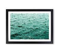 Big Box Art Choppy Waters Framed Wall Art Picture Print Ready to Hang, Black A2 (62 x 45 cm)