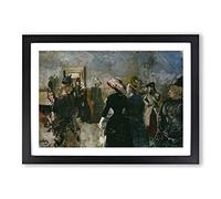 Big Box Art Christian Krohg Albertine Framed Wall Art Picture Print Ready to Hang, Oak A2 (62 x 45 cm)