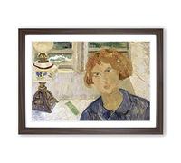 Big Box Art Christopher Wood Cornish Window Framed Wall Art Picture Print Ready to Hang, Walnut A2 (62 x 45 cm)