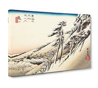 Big Box Art Clear Weather After Snow by Utagawa Hiroshige Painting Canvas Wall Art Framed Picture Print, 30 x 20 Inch (76 x 50 cm), White, Grey, Yellow, Brown, Blue