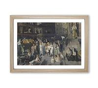 Big Box Art Cliff Dwellers by George Bellows Framed Wall Art Picture Print Ready to Hang, Oak A2 (62 x 45 cm)