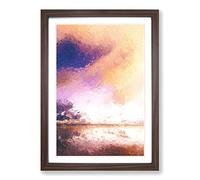 Big Box Art Clouds Over Alabama Framed Wall Art Picture Print Ready to Hang, Walnut A2 (62 x 45 cm)
