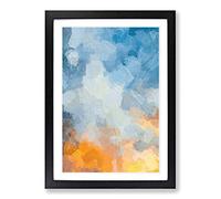 Big Box Art Code Word in Abstract Framed Wall Art Picture Print Ready to Hang, Black A2 (62 x 45 cm)
