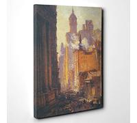 Big Box Art Colin Campbell Cooper Broadway Canvas Wall Art Print Ready to Hang Picture, 30 x 20 Inch (76 x 50 cm), Multi-Coloured