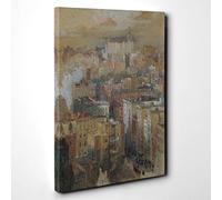 Big Box Art Colin Campbell Cooper View of New York Canvas Wall Art Print Ready to Hang Picture, 30 x 20 Inch (76 x 50 cm), Multi-Coloured