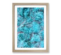 Big Box Art Come Back to Me in Abstract Framed Wall Art Picture Print Ready to Hang, Oak A2 (62 x 45 cm)