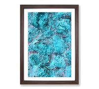 Big Box Art Come Back to Me in Abstract Framed Wall Art Picture Print Ready to Hang, Walnut A2 (62 x 45 cm)