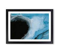 Big Box Art Coming Back in Abstract Framed Wall Art Picture Print Ready to Hang, Black A2 (62 x 45 cm)