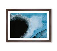 Big Box Art Coming Back in Abstract Framed Wall Art Picture Print Ready to Hang, Walnut A2 (62 x 45 cm)