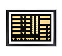 Big Box Art Composition Vol.4 by Sophie Taeuber-ARP Framed Wall Art Picture Print Ready to Hang, Black A2 (62 x 45 cm)