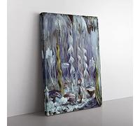 Big Box Art Creation of The World Vol.9 by Mikalojus Konstantinas Canvas Wall Art Print Ready to Hang Picture, 76 x 50 cm (30 x 20 Inch), Grey, Grey, Grey