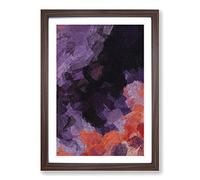 Big Box Art Curiosity in Abstract Framed Wall Art Picture Print Ready to Hang, Walnut A2 (62 x 45 cm)