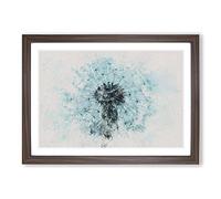 Big Box Art Dandelion Seeds Vol.9 Watercolour Framed Wall Art Picture Print Ready to Hang, Walnut A2 (62 x 45 cm)