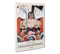 Big Box Art Danjuro VII Utagawa Kunisada Canvas Wall Art Framed Picture Print, 30 x 20 Inch (76 x 50 cm), Exhibition