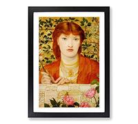 Big Box Art Dante Gabriel Rossetti Alice Wilding Framed Wall Art Picture Print Ready to Hang, Oak A2 (62 x 45 cm)