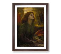 Big Box Art Dante Gabriel Rossetti Beata Beatrix Framed Wall Art Picture Print Ready to Hang, Walnut A2 (62 x 45 cm)
