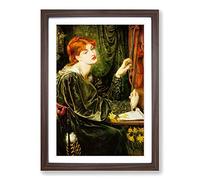 Big Box Art Dante Gabriel Rossetti Veronica Veronese Framed Wall Art Picture Print Ready to Hang, Walnut A2 (62 x 45 cm)