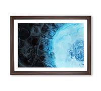 Big Box Art Deep Asleep in Abstract Framed Wall Art Picture Print Ready to Hang, Walnut A2 (62 x 45 cm)