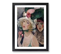 Big Box Art Dress Down Friday by Gerda Wegener Framed Wall Art Picture Print Ready to Hang, Black A2 (62 x 45 cm)