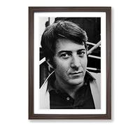 Big Box Art Dustin Hoffman Framed Wall Art Picture Print Ready to Hang, Walnut A2 (62 x 45 cm)