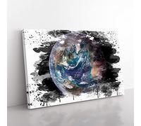 Big Box Art Earth from Space NASA (6) V3 Canvas Wall Art Print Ready to Hang Picture, 76 x 50 cm (30 x 20 Inch), Multi-Coloured