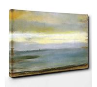 Big Box Art Edgar Degas Beach at Low The Tide Canvas Wall Art Print Ready to Hang Picture, 30 x 20 Inch (76 x 50 cm), Multi-Coloured