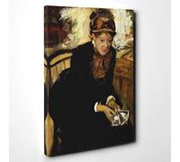 Big Box Art Edgar Degas Miss Cassatt Canvas Wall Art Print Ready to Hang Picture, 30 x 20 Inch (76 x 50 cm), Multi-Coloured
