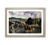 Big Box Art Edouard Manet Race Before The Start Framed Wall Art Picture Print Ready to Hang, Oak A2 (62 x 45 cm)