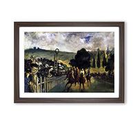 Big Box Art Edouard Manet Race Before The Start Framed Wall Art Picture Print Ready to Hang, Walnut A2 (62 x 45 cm)